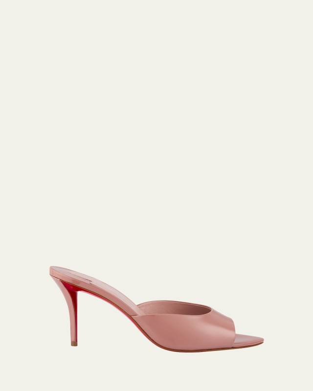 Miss Z Patent Red Sole Mule Sandals